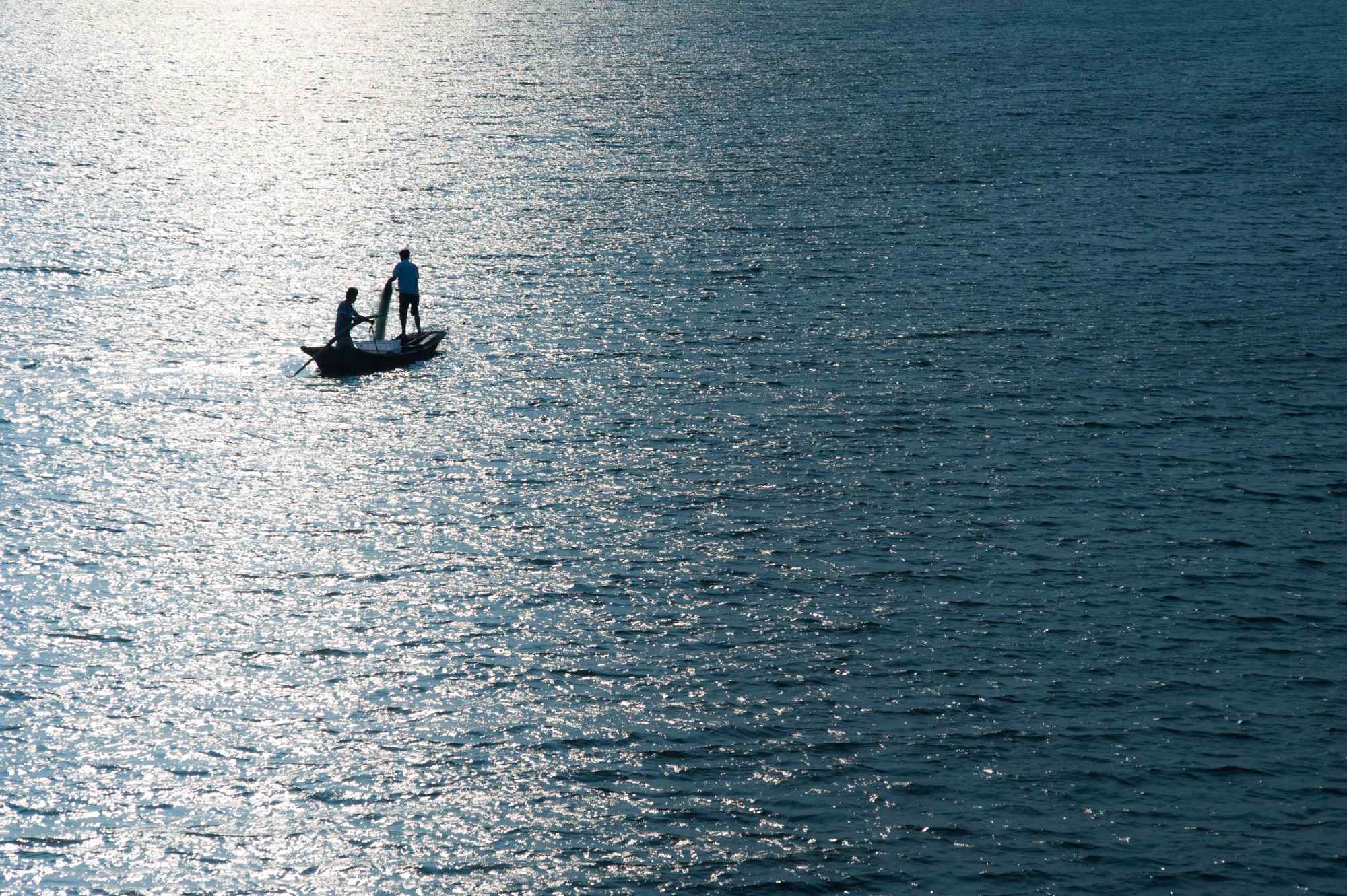 苏州太湖上的一页孤舟风景壁纸