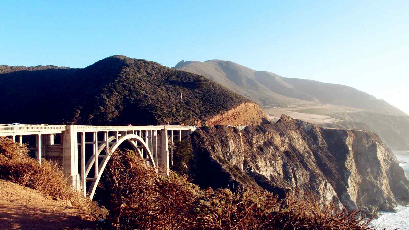 加州一号公路美国公路秋天景色桌面壁纸