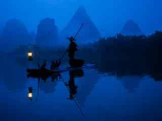 桂林漓江夜景风景壁纸
