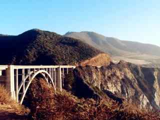 加州一号公路美国公路秋天景色桌面壁纸
