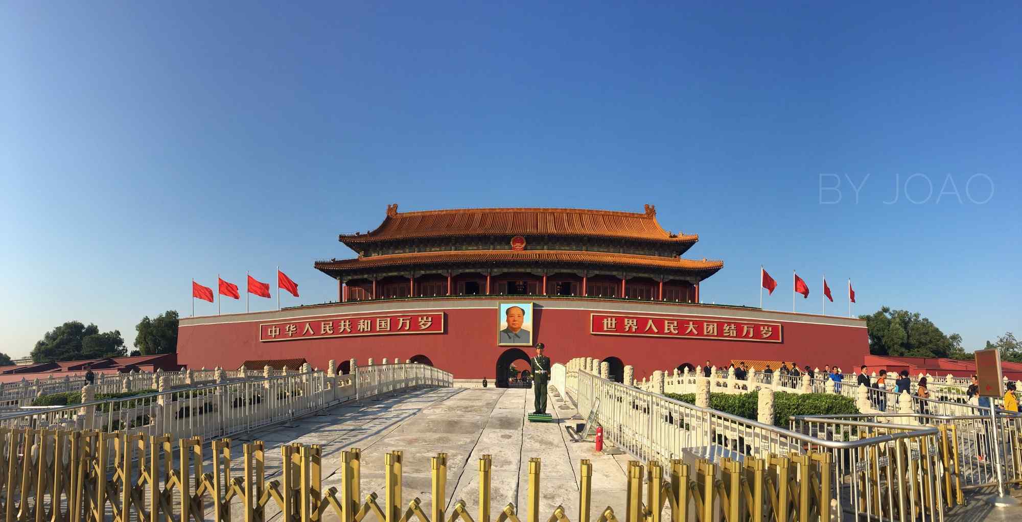 北京天安门全景拍摄桌面壁纸