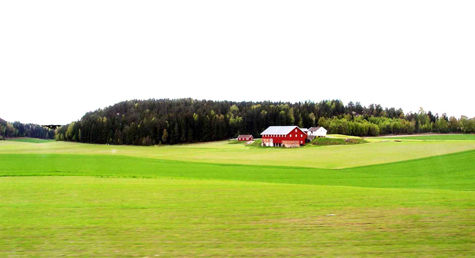 芬兰绿色田园风光桌面壁纸