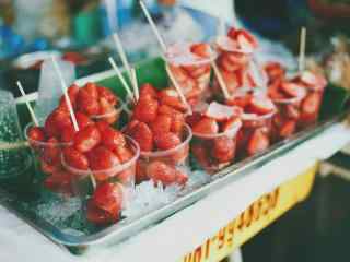泰国旅游草莓水果