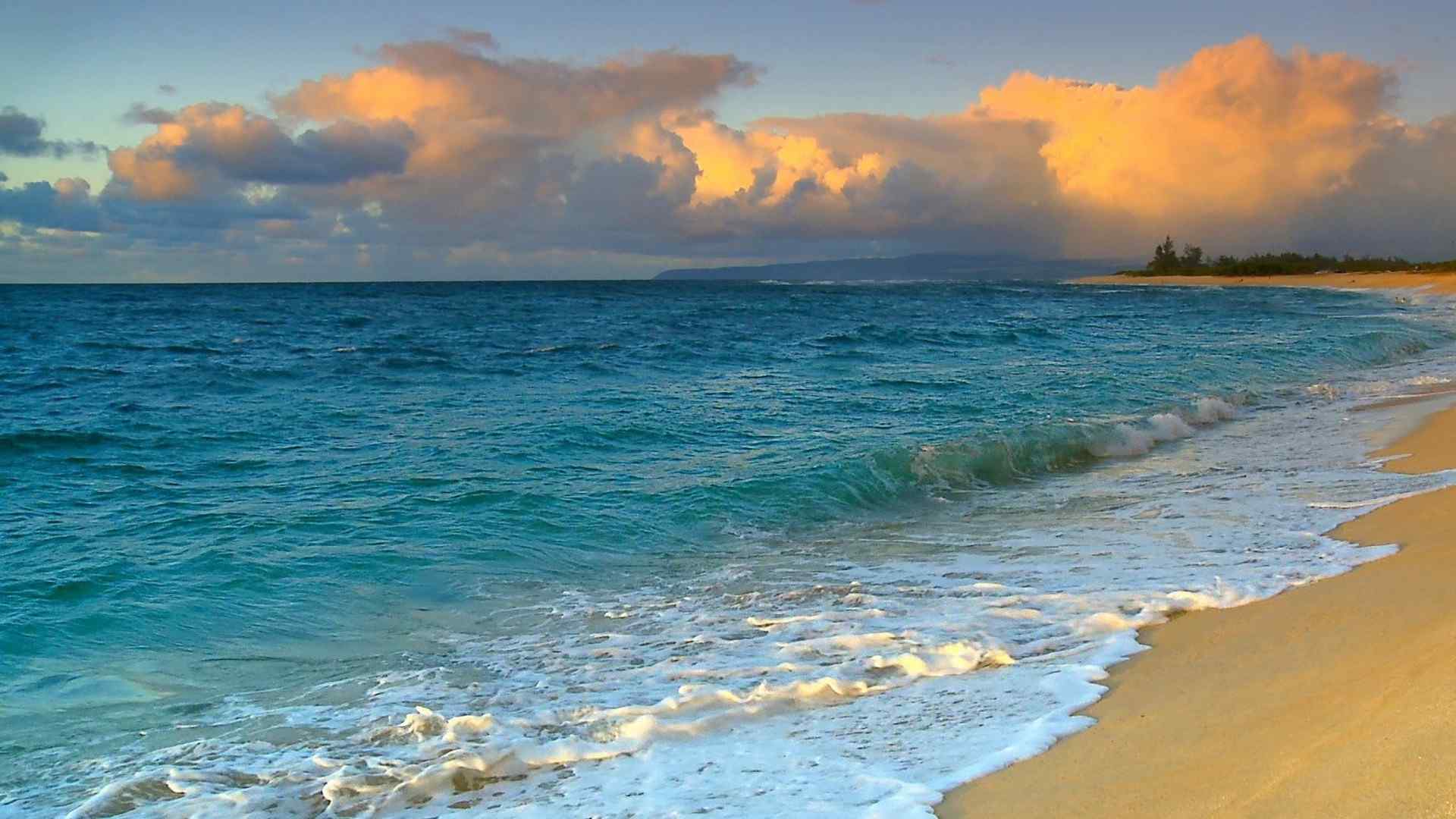 精选澄澈湛蓝的大海风景高清电脑壁纸