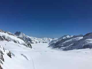 瑞士雪山唯美风景
