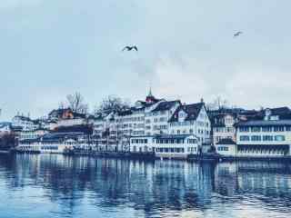 瑞士唯美城市风景桌面壁纸