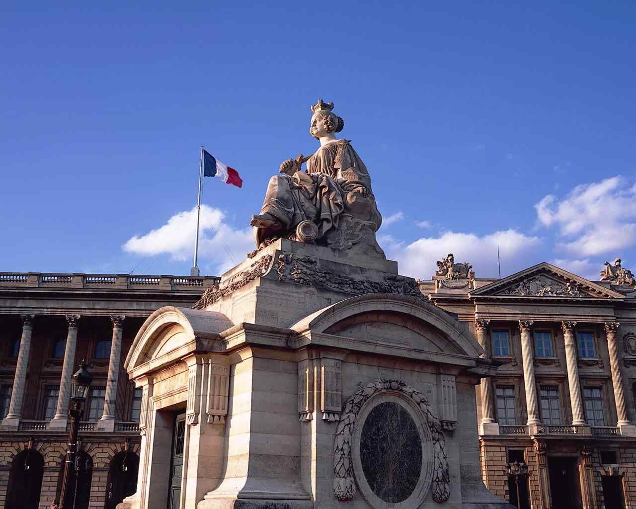 巴黎唯美城市风光城堡建筑图片壁纸下载
