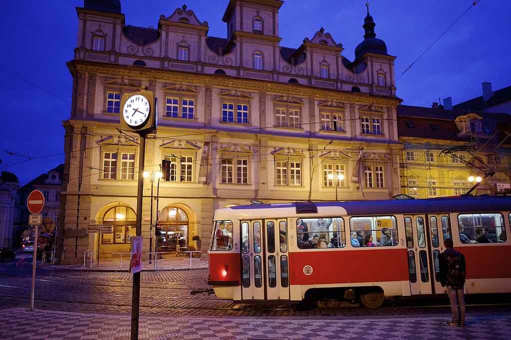 布达佩斯城市红色电车桌面壁纸