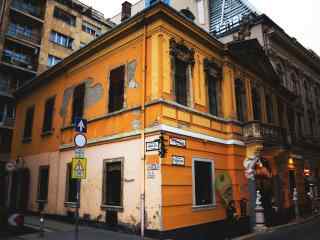 布达佩斯城市街角风景壁纸图片下载