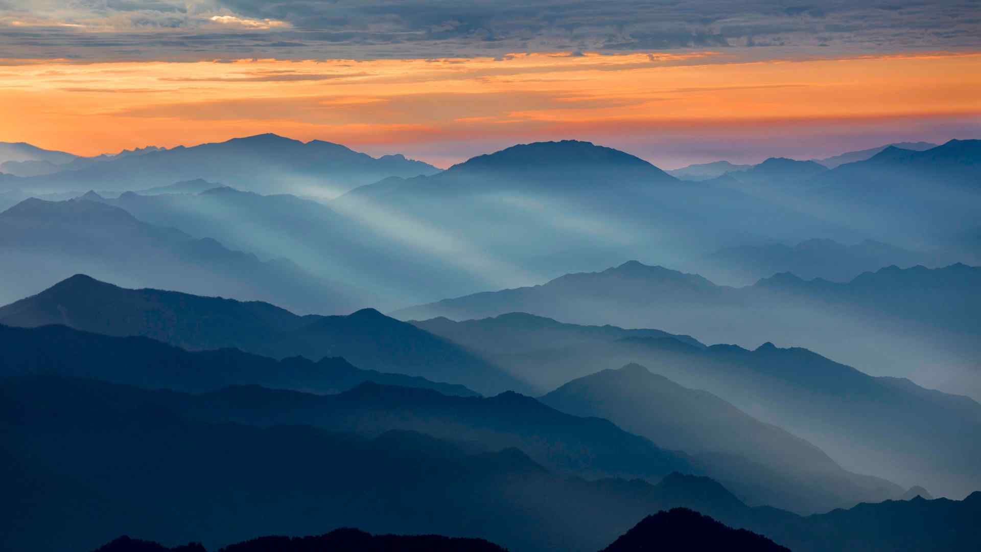 陕西太白山唯美日出风景图片高清摄影桌面壁纸