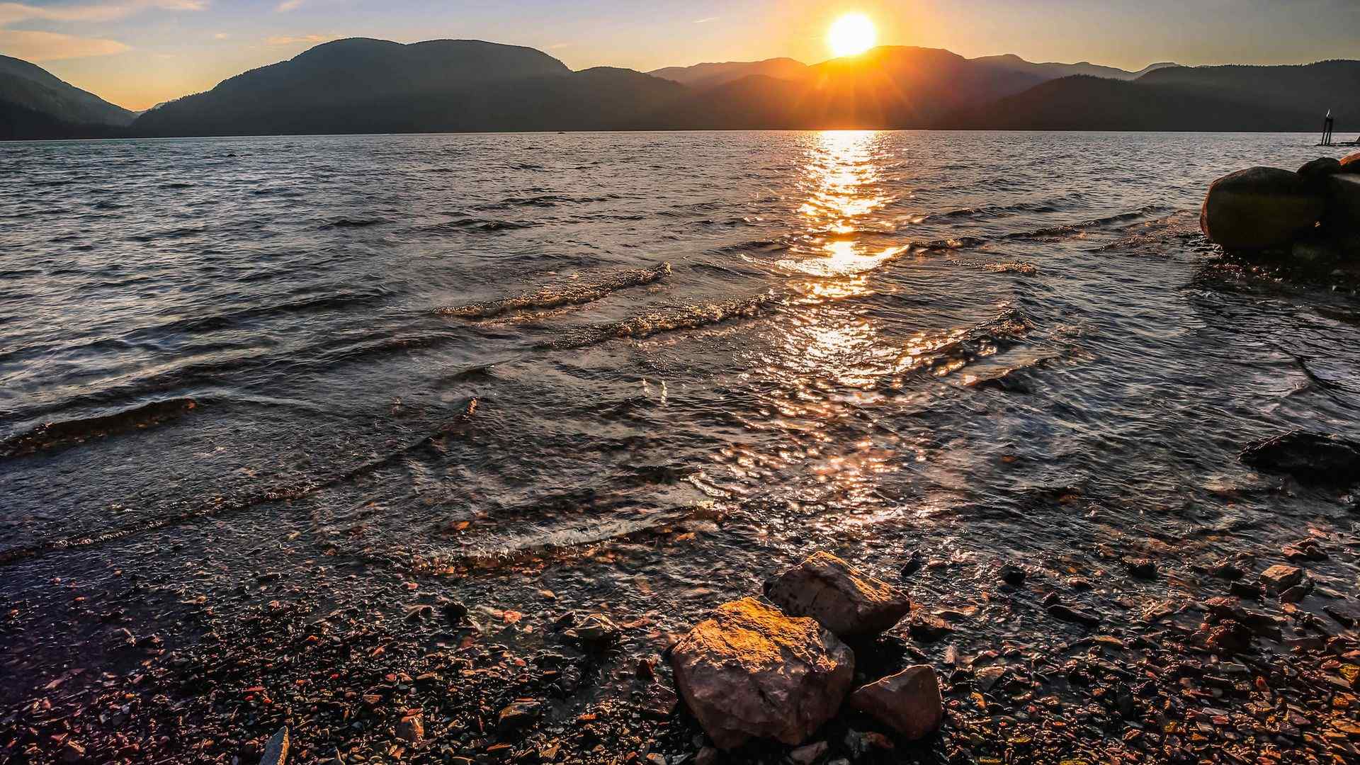精选加拿大哈里森湖风景图片高清壁纸桌面第一辑
