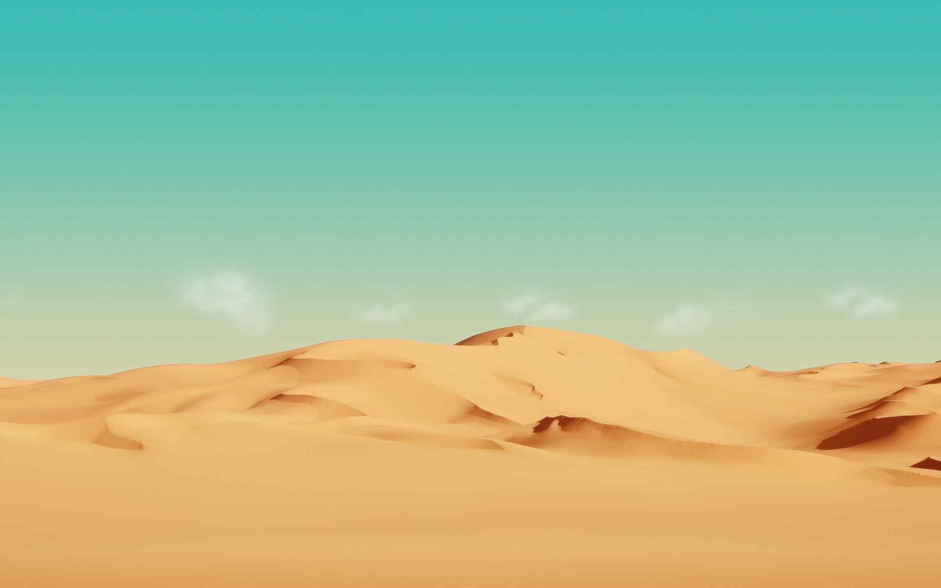 小清新沙漠风景桌面壁纸