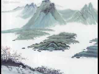 水墨画之山水风景图片桌面壁纸