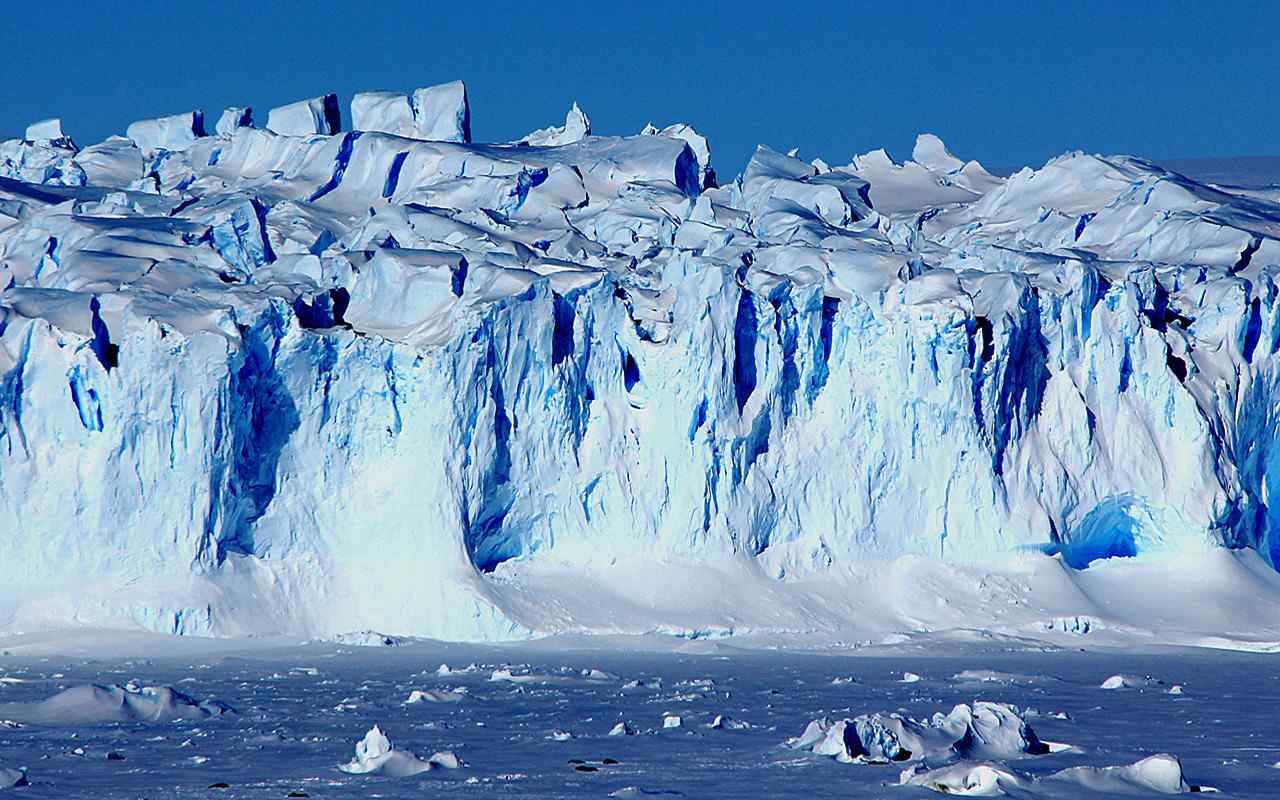 壮丽的北极冰川风景图片壁纸