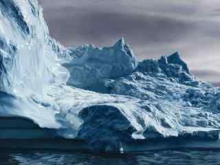 浩大的北极冰山图
