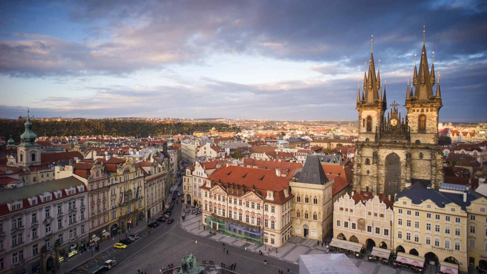 布拉格捷克共和国唯美城市风光电脑桌面壁纸