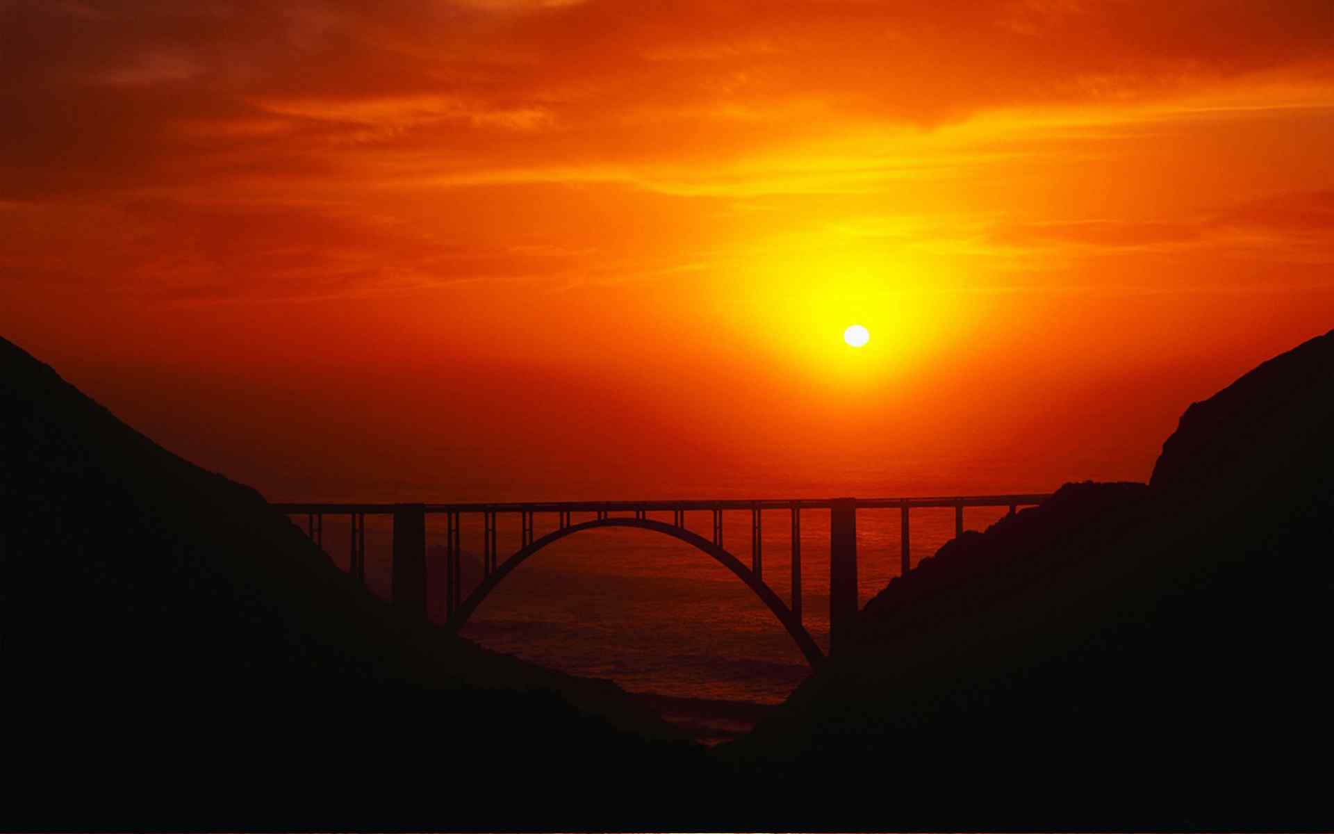 唯美的海边日出日落风景高清电脑壁纸下载
