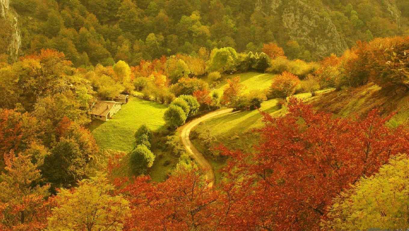 秋季农场风景图片壁纸