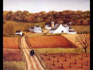 秋季农场风景图片壁纸