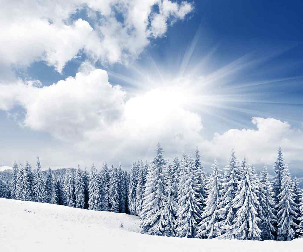 唯美的雪地风光高清图片壁纸