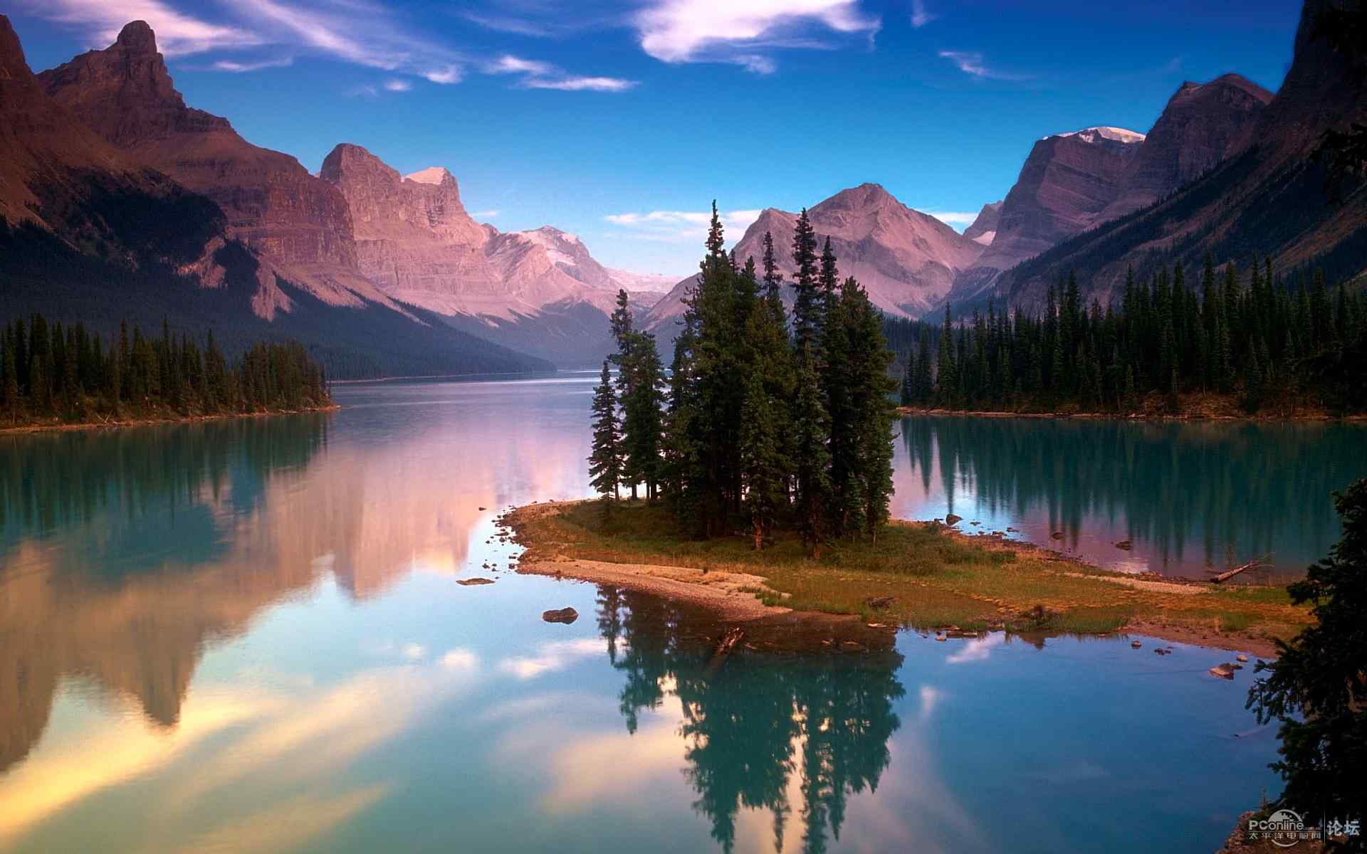 高清绝美湖泊风景图片护眼桌面壁纸