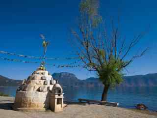 泸沽湖唯美高清风景图片桌面壁纸