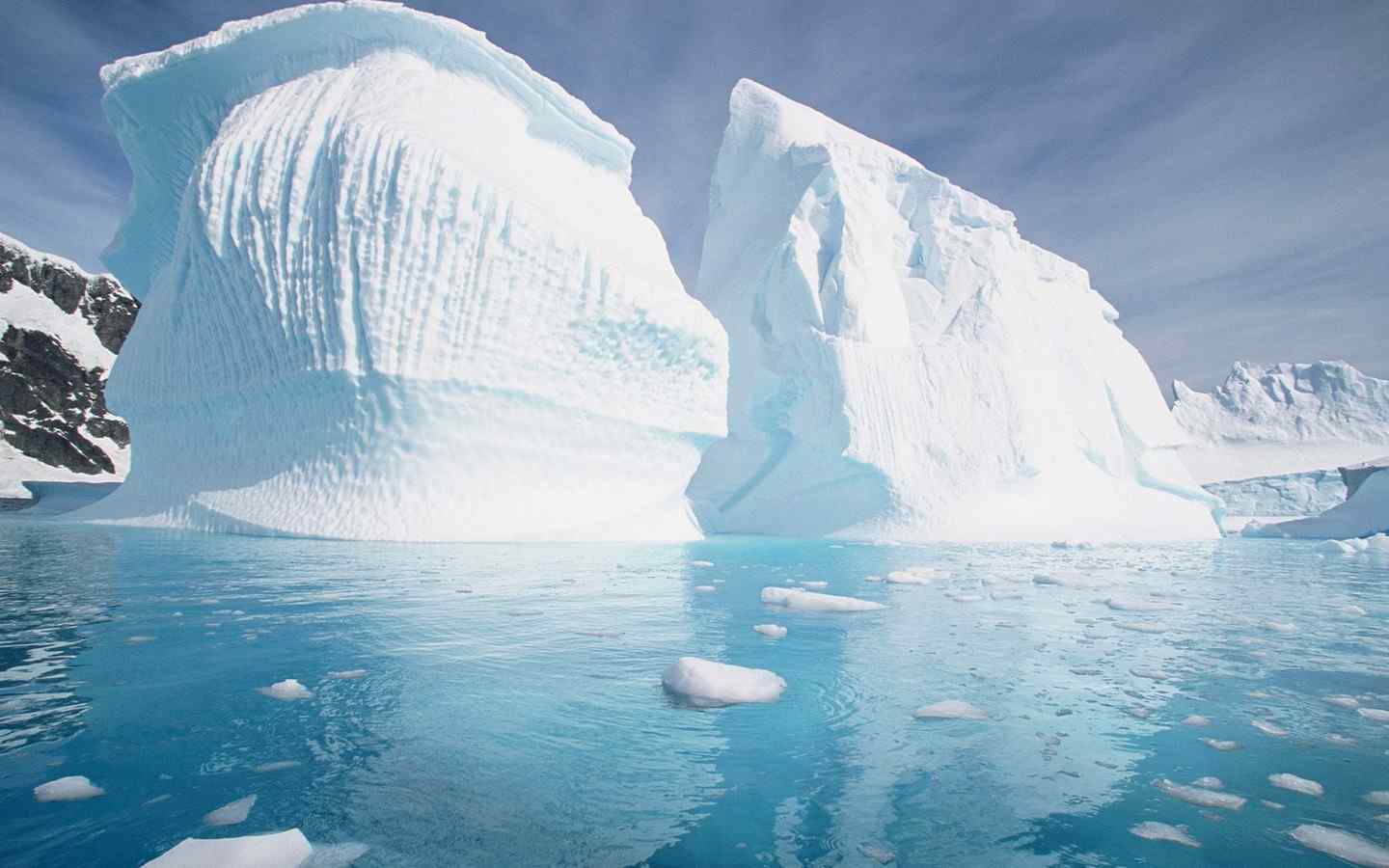 南极冰岛风景图片桌面壁纸