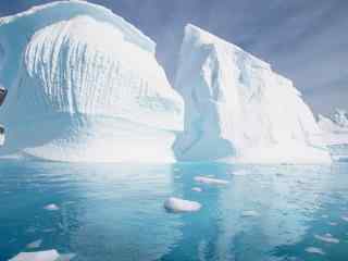 南极冰岛风景图片桌面壁纸