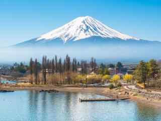日本风情唯美富士山风景图片桌面壁纸