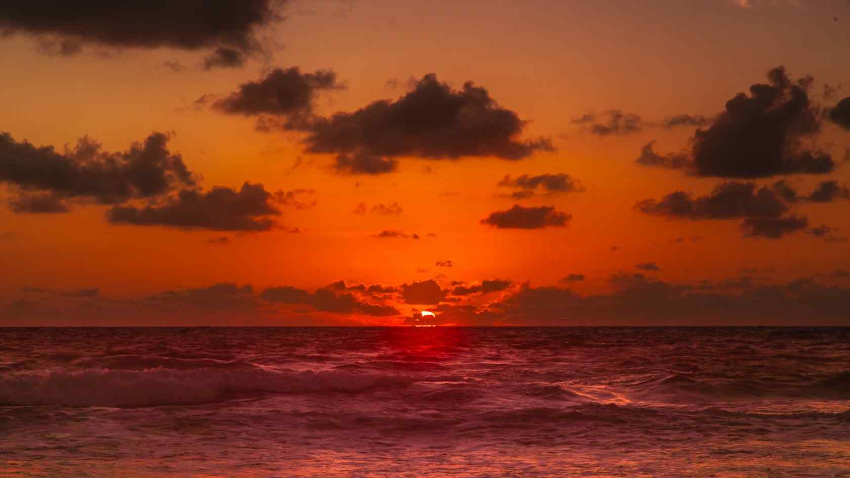 普吉岛唯美落日夕阳风景图片高清桌面壁纸