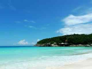 普吉岛唯美沙滩海岸线风景图片高清桌面壁纸