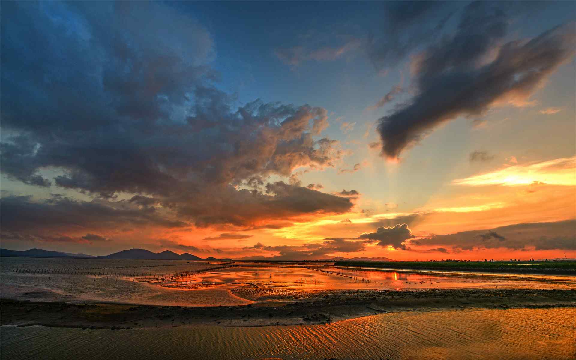 唯美的海陵岛夕阳风景图片