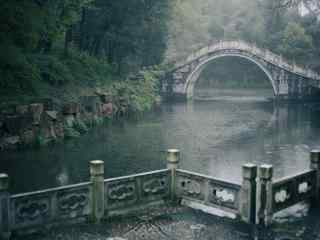 江南烟雨小桥流水唯美风景图片高清桌面壁纸