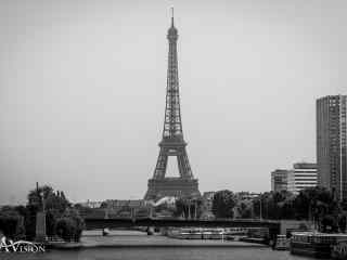巴黎埃菲尔铁塔唯美风景图片高清桌面壁纸