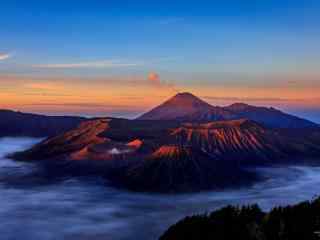 唯美的印尼布罗莫火山群