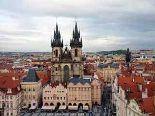 布拉格经典欧洲风格建筑风景图片高清桌面壁纸