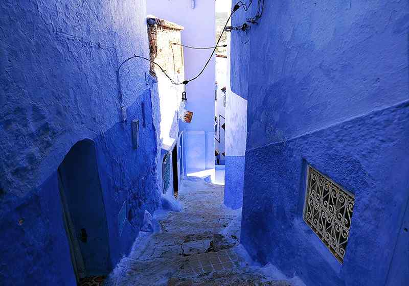 蓝色风情的摩洛哥特色风景图片集