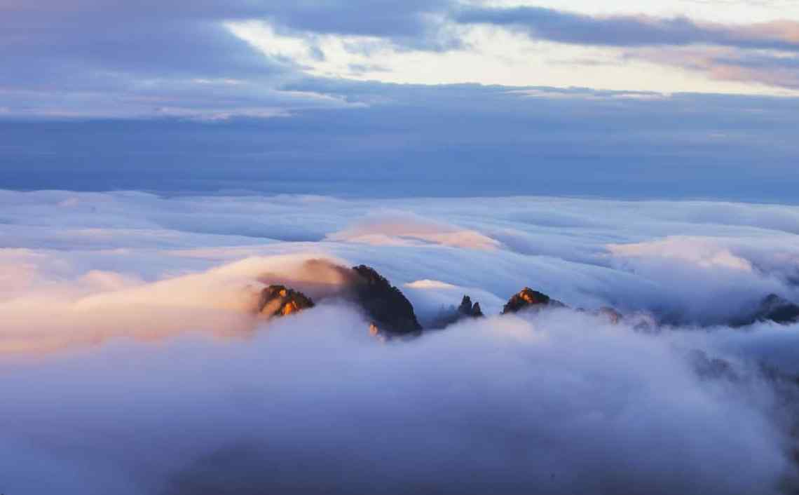 唯美的黄山云海风景图片