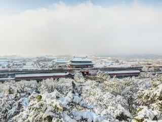 故宫博物院唯美冬日雪景图片