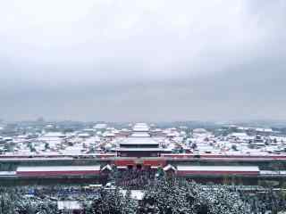 故宫冬日雪景图片