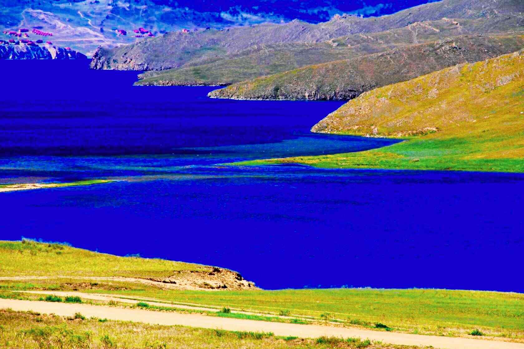 贝加尔湖畔优美风景图片护眼壁纸