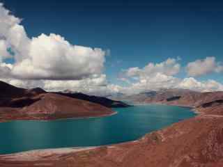 西藏羊卓雍错唯美羊湖风景图片