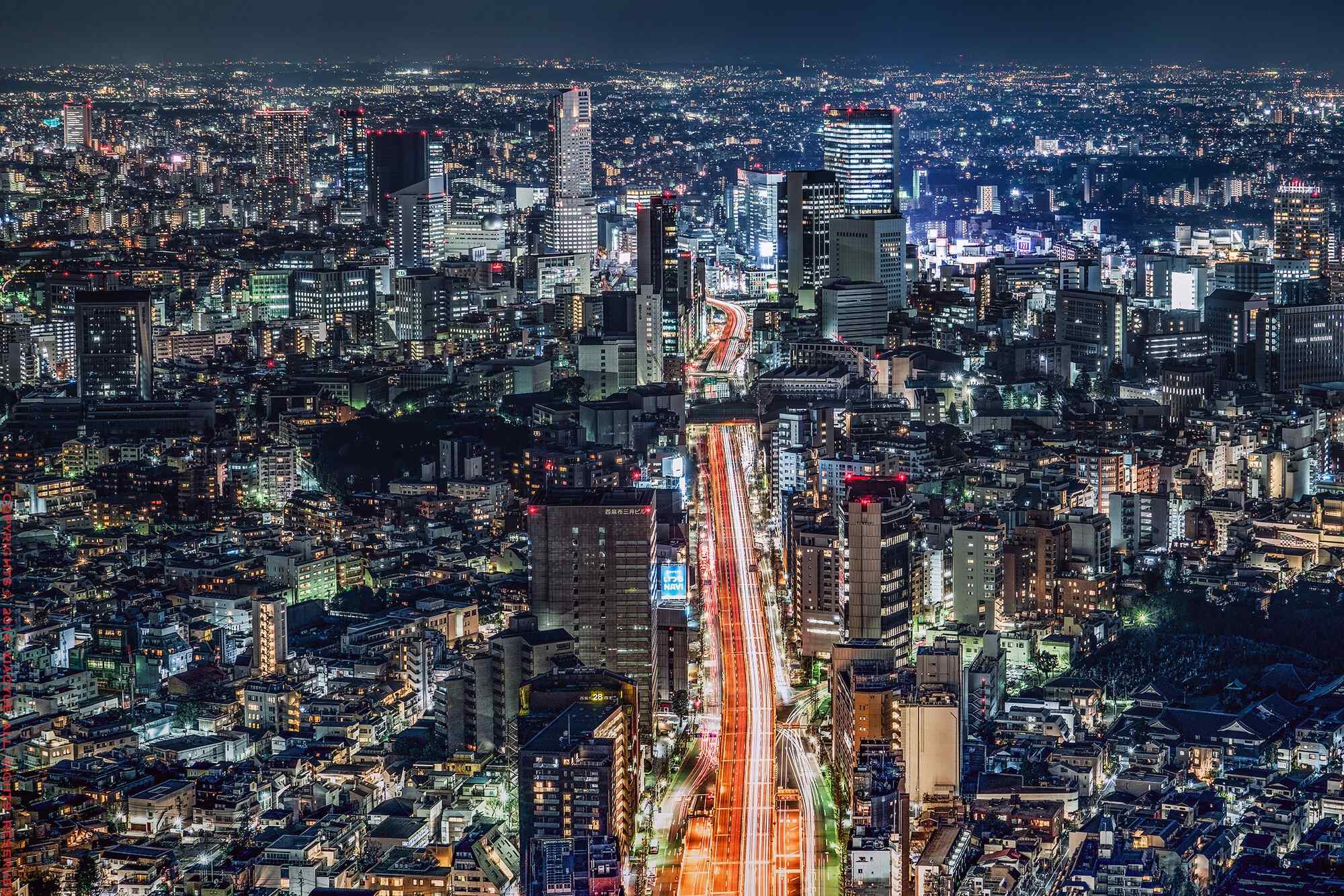 城市夜景-东京风景图片