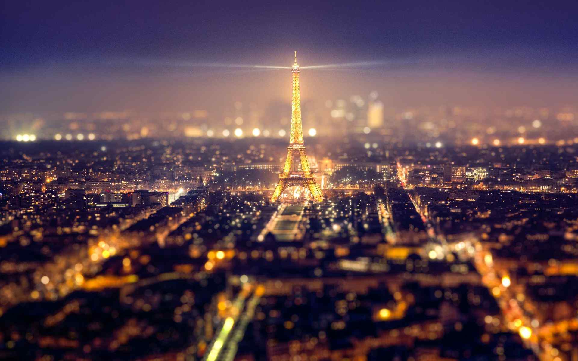城市夜景-巴黎城市图片