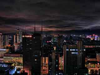 写实城市夜景图片