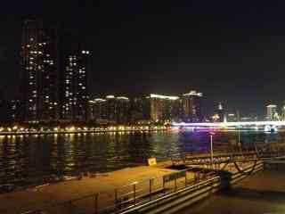 珠江夜景风景桌面
