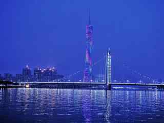 中国珠江夜景风景图片
