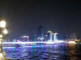 璀璨的珠江夜景桌