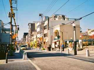 奈良超美日系小清新街道小区桌面壁纸
