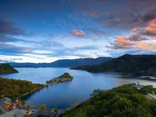 四川泸沽湖唯美风景摄影图片